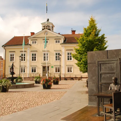 Turistbyrån i Vimmerby, beläget på Vimmerbys torg. 