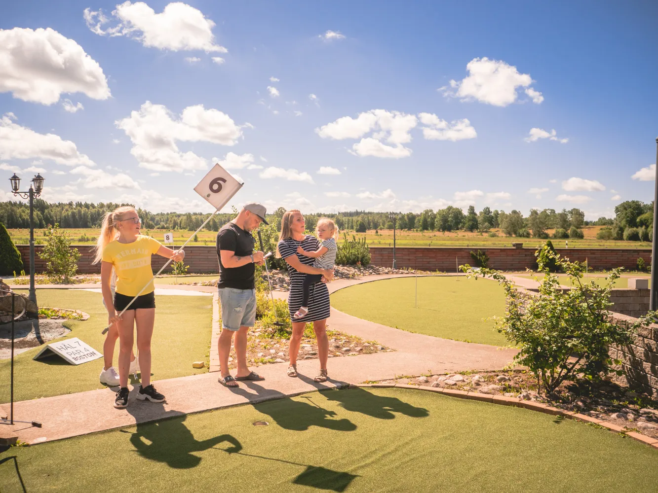 Äventyrsgolf på Björkbackens område